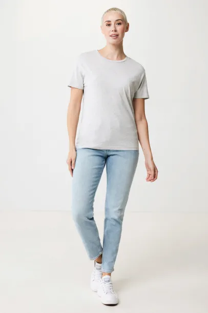  Iqoniq Yala women lightweight recycled cotton t-shirt - iqoniq light heather grey