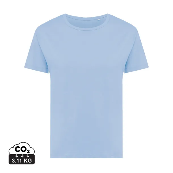  Iqoniq Yala women lightweight recycled cotton t-shirt - iqoniq blue 