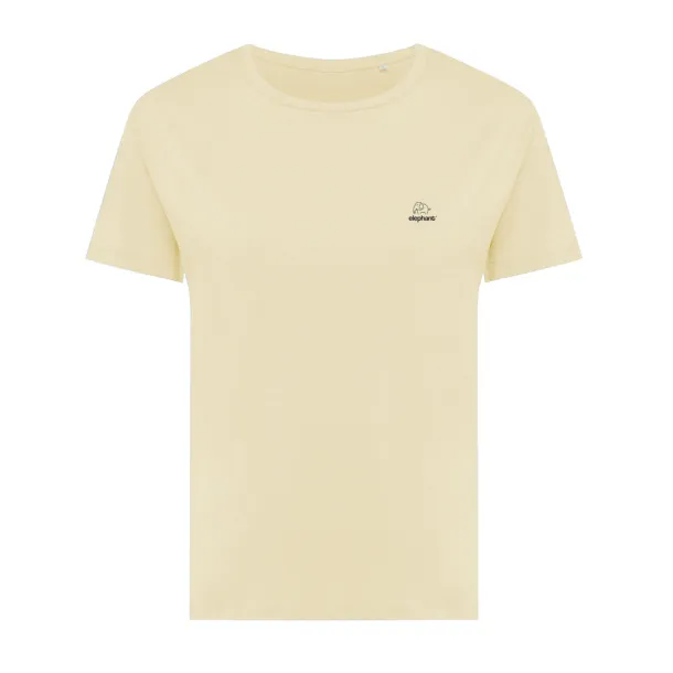  Iqoniq Yala women lightweight recycled cotton t-shirt - iqoniq cream yellow 