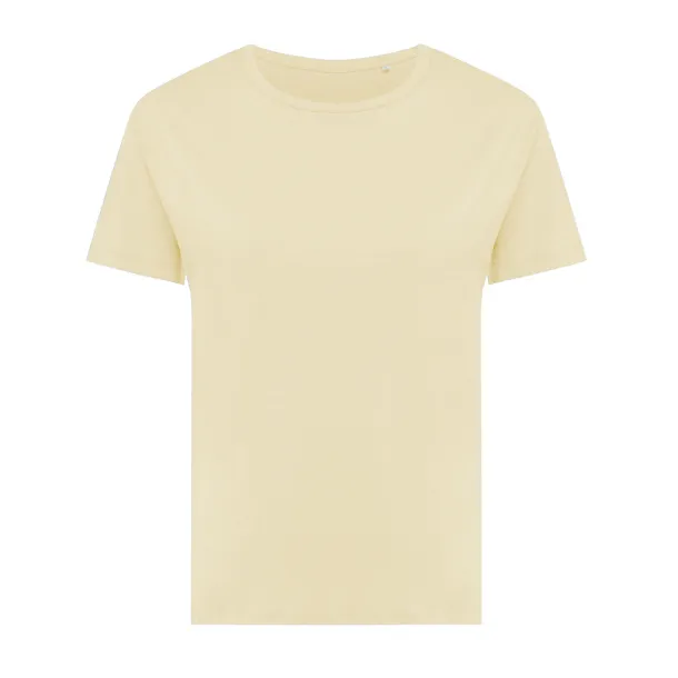  Iqoniq Yala women lightweight recycled cotton t-shirt - iqoniq cream yellow 