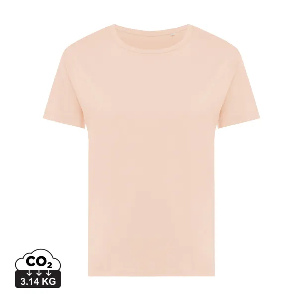  Iqoniq Yala women lightweight recycled cotton t-shirt - iqoniq peach nectar 