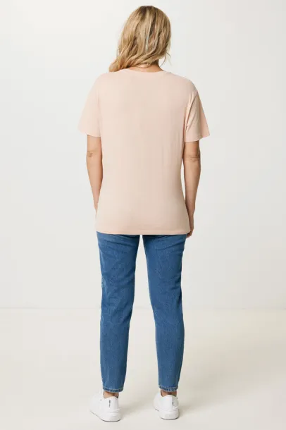  Iqoniq Yala women lightweight recycled cotton t-shirt - iqoniq peach nectar 