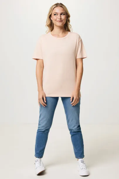  Iqoniq Yala women lightweight recycled cotton t-shirt - iqoniq peach nectar 