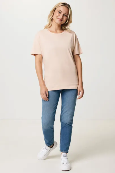  Iqoniq Yala women lightweight recycled cotton t-shirt - iqoniq peach nectar 