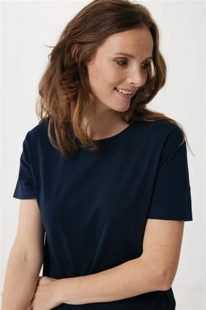  Iqoniq Yala women lightweight recycled cotton t-shirt - iqoniq navy