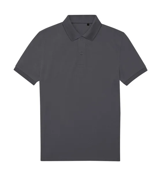  Eco muška polo majica, 180 g/m² - B&C Tamno siva