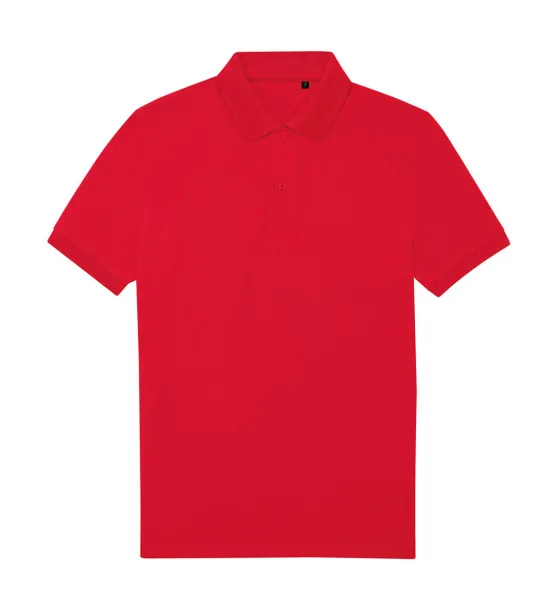  Eco muška polo majica, 180 g/m² - B&C Crvena
