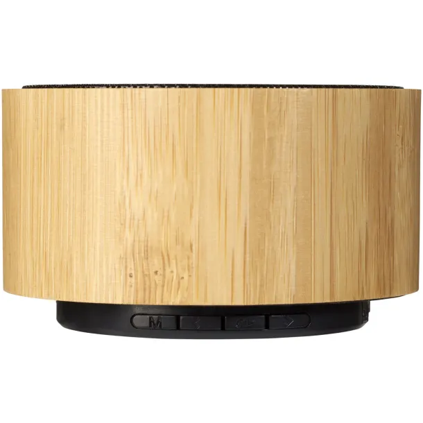 Cosmos bamboo Bluetooth® speaker Natural Solid black