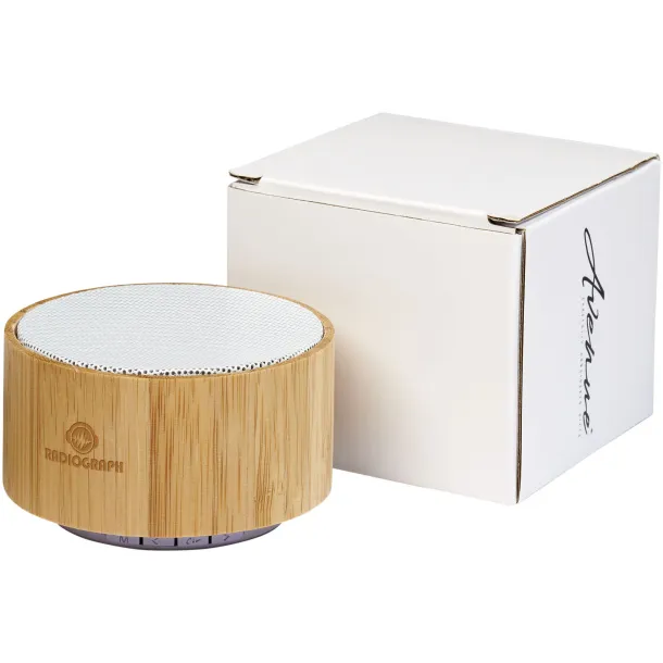 Cosmos bamboo Bluetooth® speaker Natural White