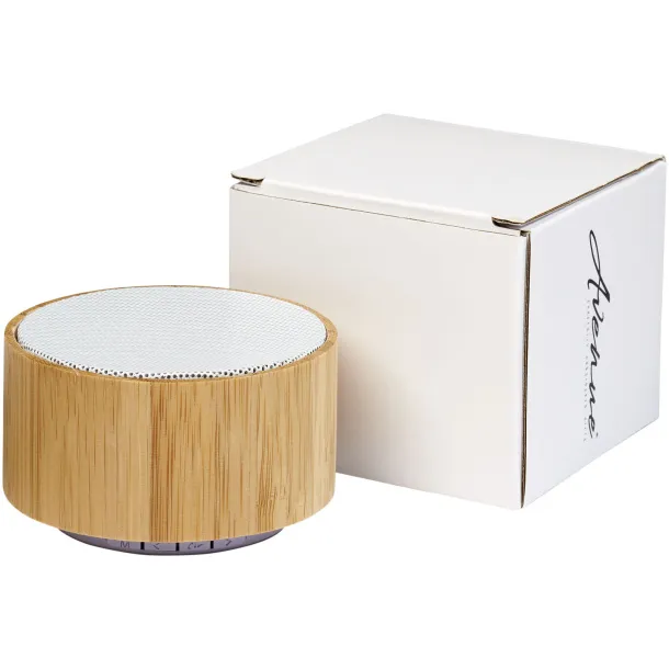 Cosmos bamboo Bluetooth® speaker Natural White