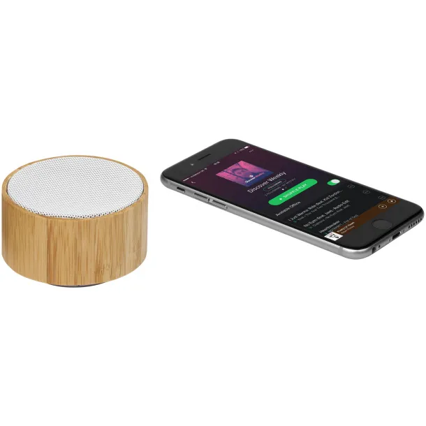 Cosmos bamboo Bluetooth® speaker Natural White