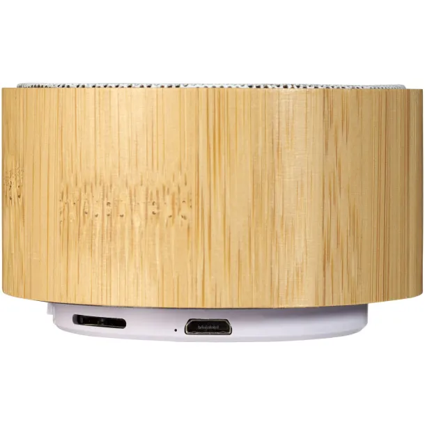 Cosmos bamboo Bluetooth® speaker Natural White