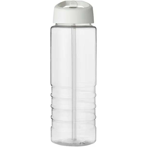 H2O Treble 750 ml spout lid sport bottle - Unbranded White White