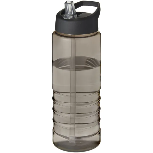H2O Treble 750 ml spout lid sport bottle Charcoal Crna