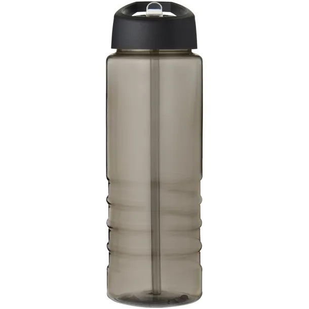 H2O Treble 750 ml spout lid sport bottle Charcoal Solid black