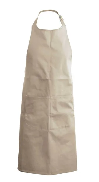  COTTON APRON WITH POCKET - Kariban Beige