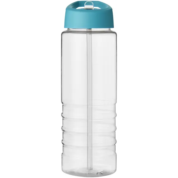 H2O Treble 750 ml spout lid sport bottle - Unbranded White Aqua blue