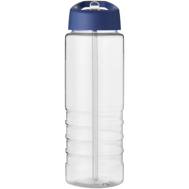 H2O Treble 750 ml spout lid sport bottle - Unbranded White Blue