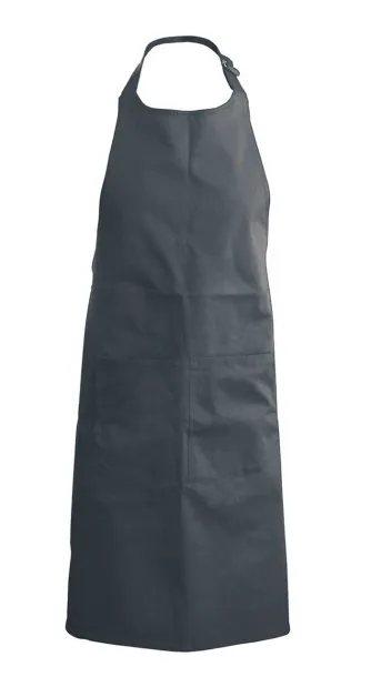  COTTON APRON WITH POCKET - Kariban Tamno siva