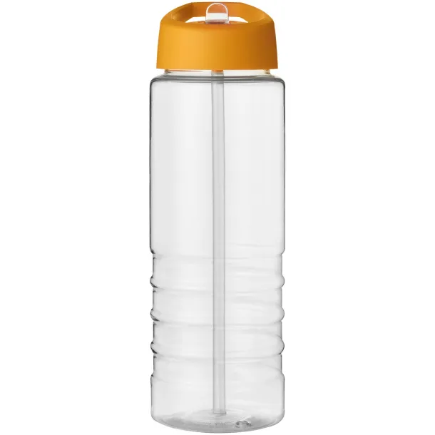 H2O Treble 750 ml spout lid sport bottle - Unbranded White Orange