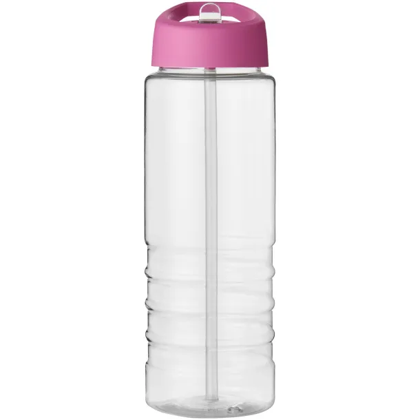 H2O Treble 750 ml spout lid sport bottle - Unbranded White Transparent pink