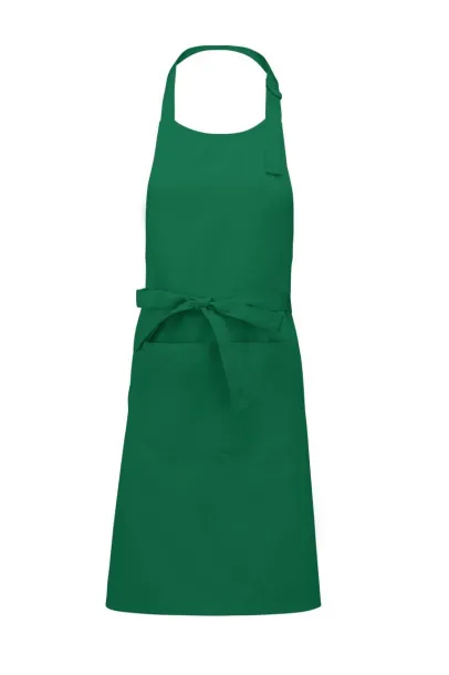  COTTON APRON WITH POCKET - Kariban Kelly zelena