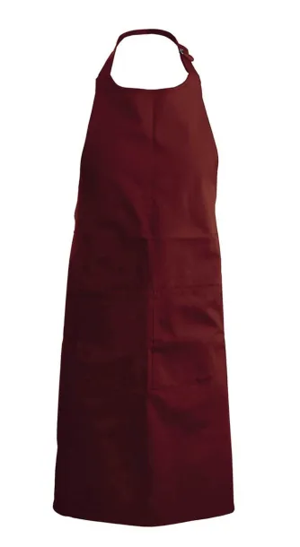  COTTON APRON WITH POCKET - Kariban Wine