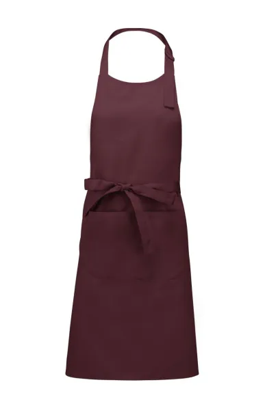  COTTON APRON WITH POCKET - Kariban Wine