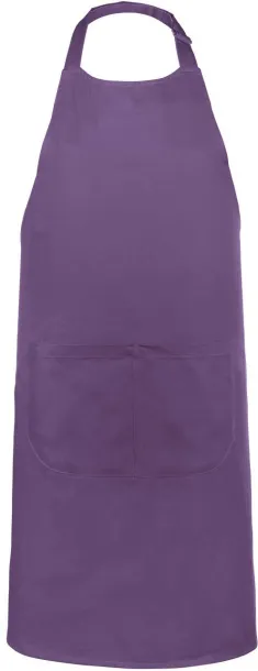  COTTON APRON WITH POCKET - Kariban Ljubičasta