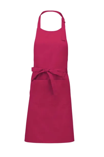  COTTON APRON WITH POCKET - Kariban Fuchsia