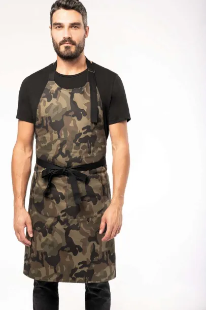  COTTON APRON WITH POCKET - Kariban Olive Camouflage #585749