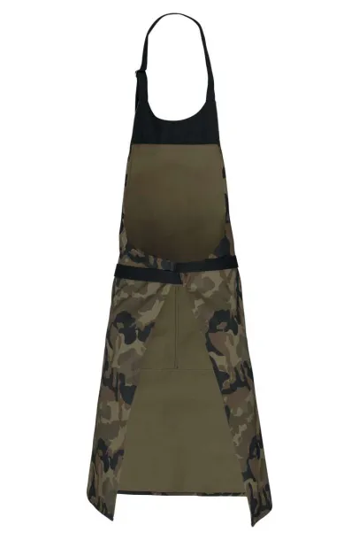  COTTON APRON WITH POCKET - Kariban Olive Camouflage #585749