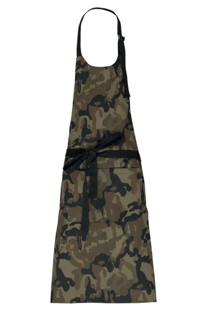  COTTON APRON WITH POCKET - Kariban Olive Camouflage #585749