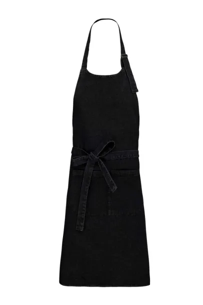  COTTON APRON WITH POCKET - Kariban Black Denim