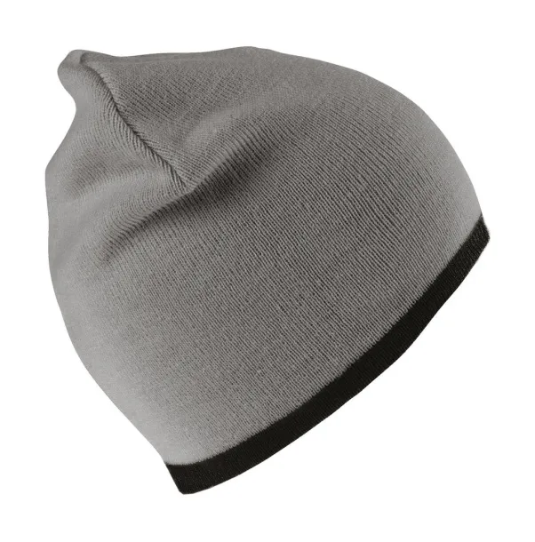  Reversible Fashion Fit Hat - Result Winter Essentials Siva Black