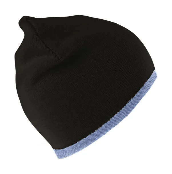  Reversible Fashion Fit Hat - Result Winter Essentials Black Sky