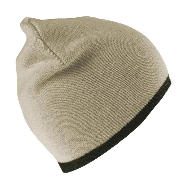  Reversible Fashion Fit Hat - Result Winter Essentials Stone Maslinasta