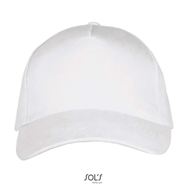 SOL'S LONG BEACH 5 PANEL CAP - SOL'S White