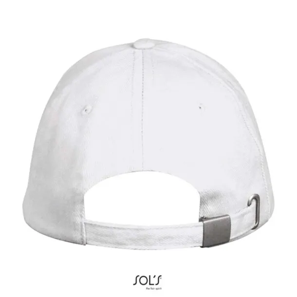 SOL'S LONG BEACH 5 PANEL CAP - SOL'S White