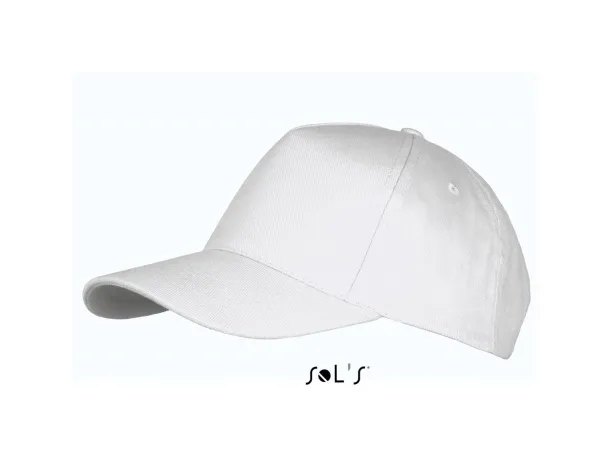 SOL'S LONG BEACH 5 PANEL CAP - SOL'S White