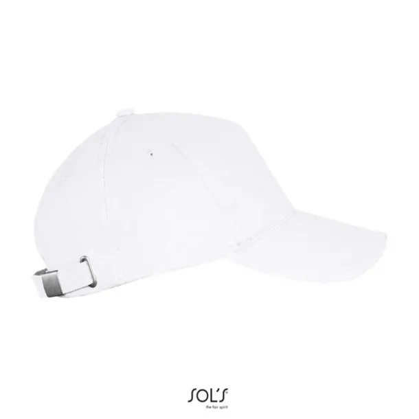 SOL'S LONG BEACH 5 PANEL CAP - SOL'S White