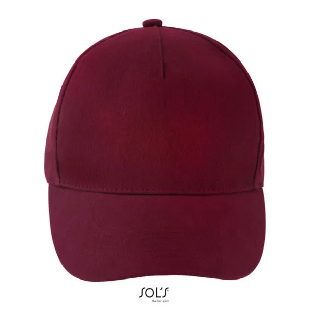 SOL'S LONG BEACH 5 PANEL CAP - SOL'S Burgundy