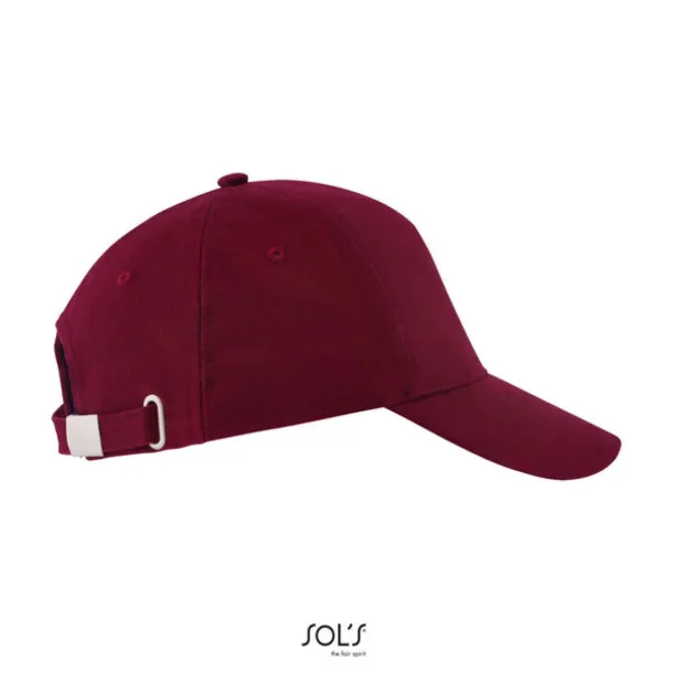 SOL'S LONG BEACH 5 PANEL CAP - SOL'S Burgundy