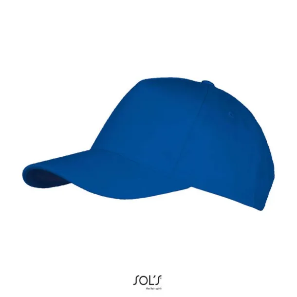 SOL'S LONG BEACH 5 PANEL CAP - SOL'S Royal blue