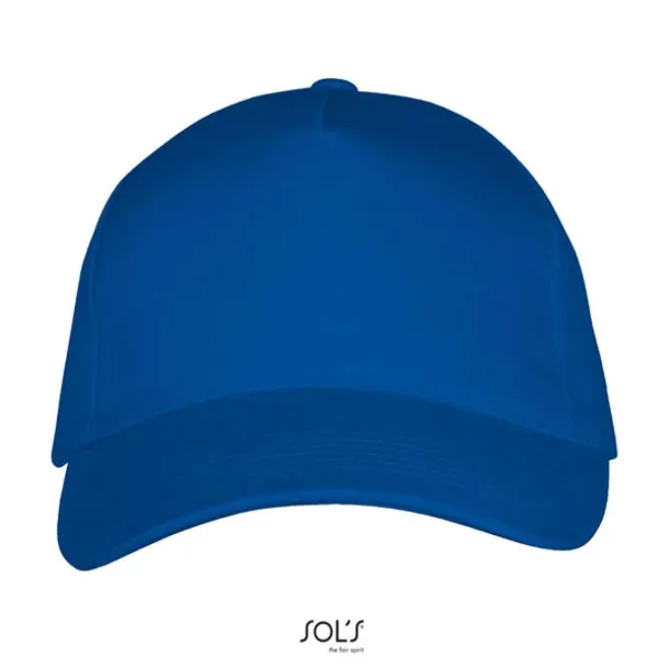 SOL'S LONG BEACH 5 PANEL CAP - SOL'S Royal blue