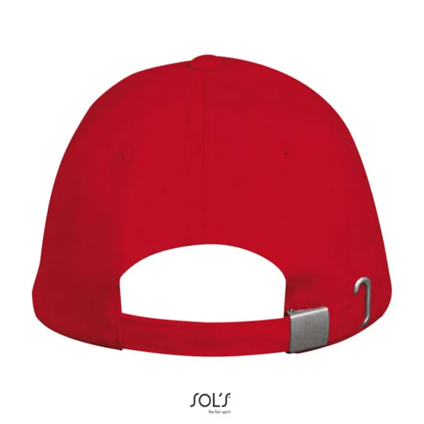 SOL'S LONG BEACH 5 PANEL CAP - SOL'S Red