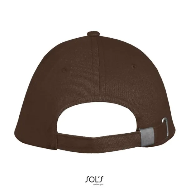 SOL'S LONG BEACH 5 PANEL CAP - SOL'S Chocolate Beige