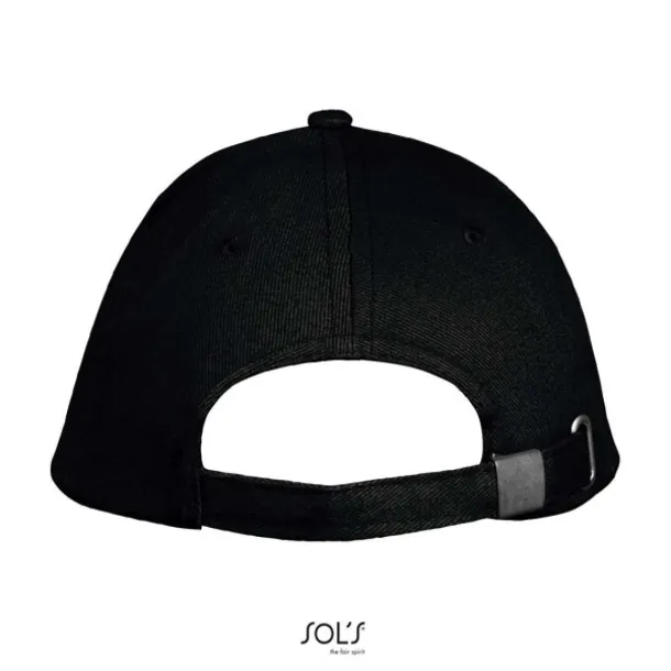 SOL'S LONG BEACH 5 PANEL CAP - SOL'S Black Red