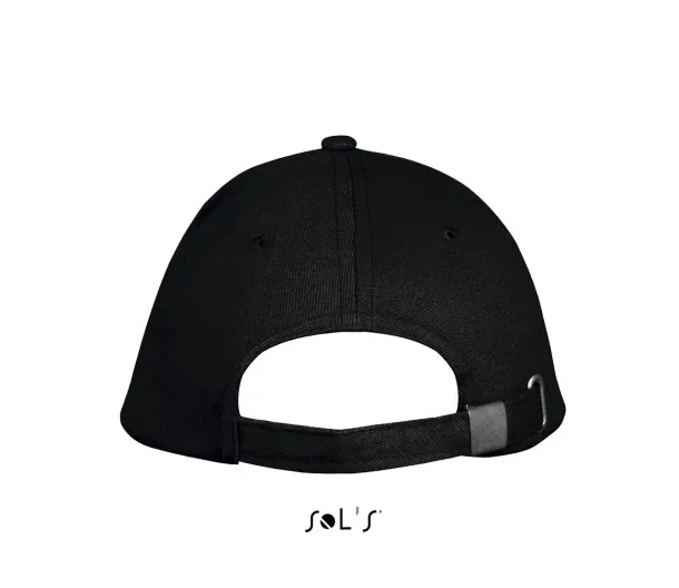 SOL'S LONG BEACH 5 PANEL CAP - SOL'S Black Red