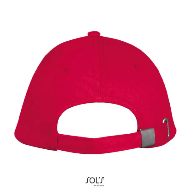 SOL'S LONG BEACH 5 PANEL CAP - SOL'S Red White